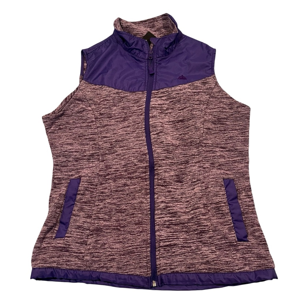Snozu Women Medium Purple Zipper Vest Warm Layer Outdoor Hiking Skiing